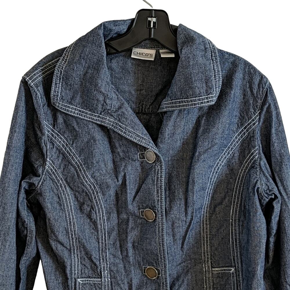 Chicos Button Front Jacket - image 2